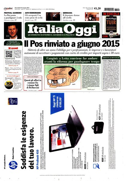 Italia oggi : quotidiano di economia finanza e politica